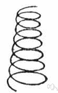 spiral spring - a spring that is wound like a spiral