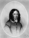 Elizabeth Barrett Browning - English poet best remembered for love sonnets written to her husband Robert Browning (1806-1861)