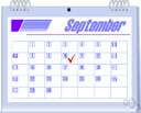 SEP - the month following August and preceding October