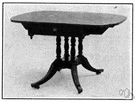 drop-leaf - a hinged leaf on a table that can be raised and supported by a bracket