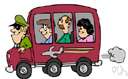 shuttle bus - shuttle consisting of a bus that travels between two points