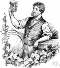 beer maker - someone who brews beer or ale from malt and hops and water