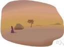 simoon - a violent hot sand-laden wind on the deserts of Arabia and North Africa