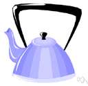 Teakettle - kettle for boiling water to make tea