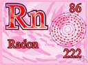 radon - a radioactive gaseous element formed by the disintegration of radium