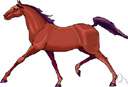 bay - (used of animals especially a horse) of a moderate reddish-brown color