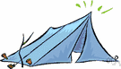 canvas - a heavy, closely woven fabric (used for clothing or chairs or sails or tents)