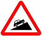 ascent - an upward slope or grade (as in a road)