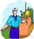 bell - (nautical) each of the eight half-hour units of nautical time signaled by strokes of a ship's bell