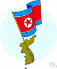 D.P.R.K. - a communist country in the northern half of the Korean Peninsula