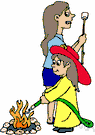 fireman - play in which children pretend to put out a fire