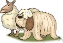 sheepdog - any of various usually long-haired breeds of dog reared to herd and guard sheep