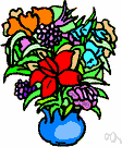 floral arrangement - a decorative arrangement of flowers