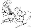 giving medication - the act of administering medication