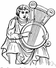 psaltery - an ancient stringed instrument similar to the lyre or zither but having a trapezoidal sounding board under the strings