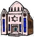 synagogue - (Judaism) the place of worship for a Jewish congregation