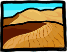 dune - a ridge of sand created by the wind