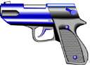 gun - a weapon that discharges a missile at high velocity (especially from a metal tube or barrel)