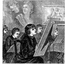 art class - a class in which you learn to draw or paint