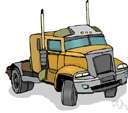 rig - a truck consisting of a tractor and trailer together