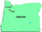 Oregon - a state in northwestern United States on the Pacific