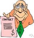 contract - enter into a contractual arrangement