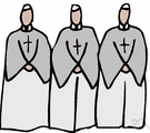 clergy - in Christianity, clergymen collectively (as distinguished from the laity)