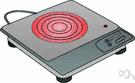 hotplate - a portable electric appliance for heating or cooking or keeping food warm