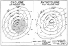 cyclone - (meteorology) rapid inward circulation of air masses about a low pressure center