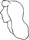 whitened - (of hair) having lost its color