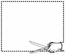 dotted line - a line made up of dots or dashes