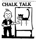 chalk talk - a talk that uses a blackboard and chalk