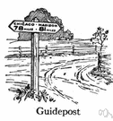 guideline - a rule or principle that provides guidance to appropriate behavior