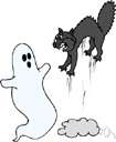 scare - cause fear in