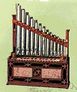 pipe - the flues and stops on a pipe organ