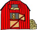 horse barn - a farm building for housing horses or other livestock