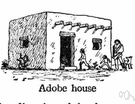 adobe - the clay from which adobe bricks are made