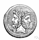 Janus - (Roman mythology) the Roman god of doorways and passages
