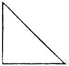 right-angled triangle - a triangle with one right angle