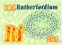 RF - a radioactive transuranic element which has been synthesized