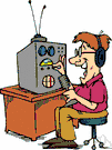 radio operator - someone who operates a radio transmitter