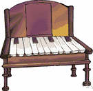 clavier - a bank of keys on a musical instrument
