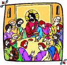 Last Supper - the traditional Passover supper of Jesus with his disciples on the eve of his crucifixion