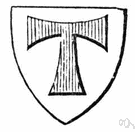 tau cross - cross resembling the Greek letter tau