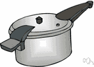pressure cooker - autoclave for cooking at temperatures above the boiling point of water