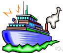 ship - a vessel that carries passengers or freight