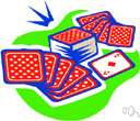 deck - a pack of 52 playing cards