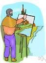 scene painter - an artist specializing in scenic subjects