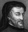 Chaucer - English poet remembered as author of the Canterbury Tales (1340-1400)