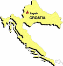 Hrvatska - a republic in the western Balkans in south-central Europe in the eastern Adriatic coastal area